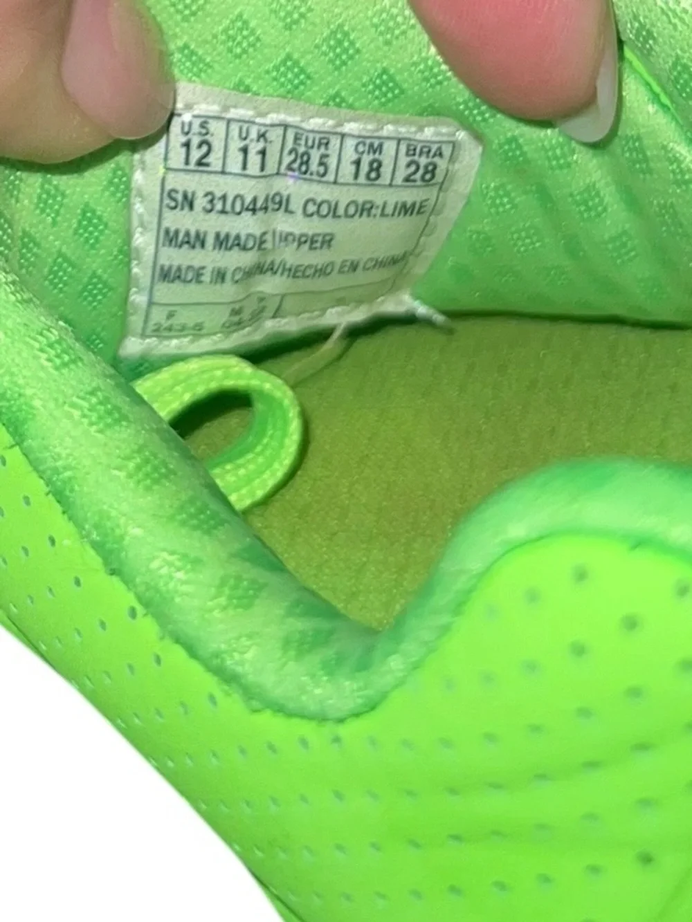 Skechers Street Uno Lite Neon Lime Sneakers Kids Size 12 Like New